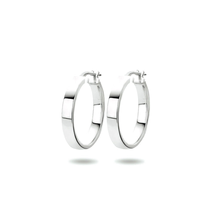 aros de plata rodiado