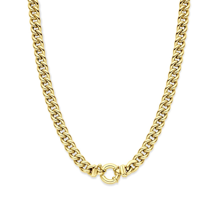 Gouden gourmette ketting – 14k, 9 mm