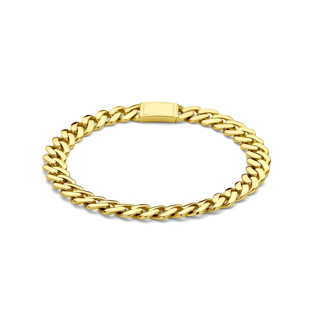 18k geelgouden gourmet armband – unisex