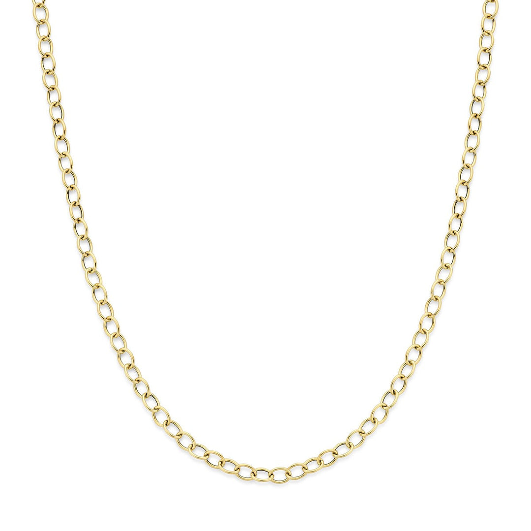 14k Geelgouden Schakel Ketting Anker
