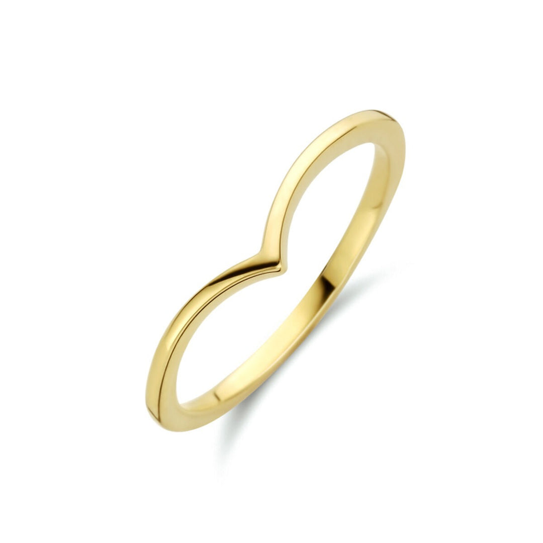 9k Geelgouden Ring 4mm