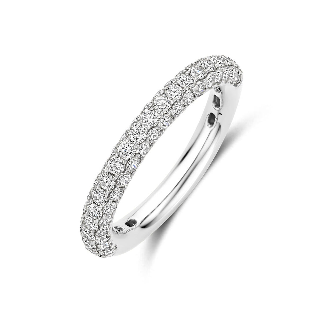 14k witgouden ring met diamant 1.24ct