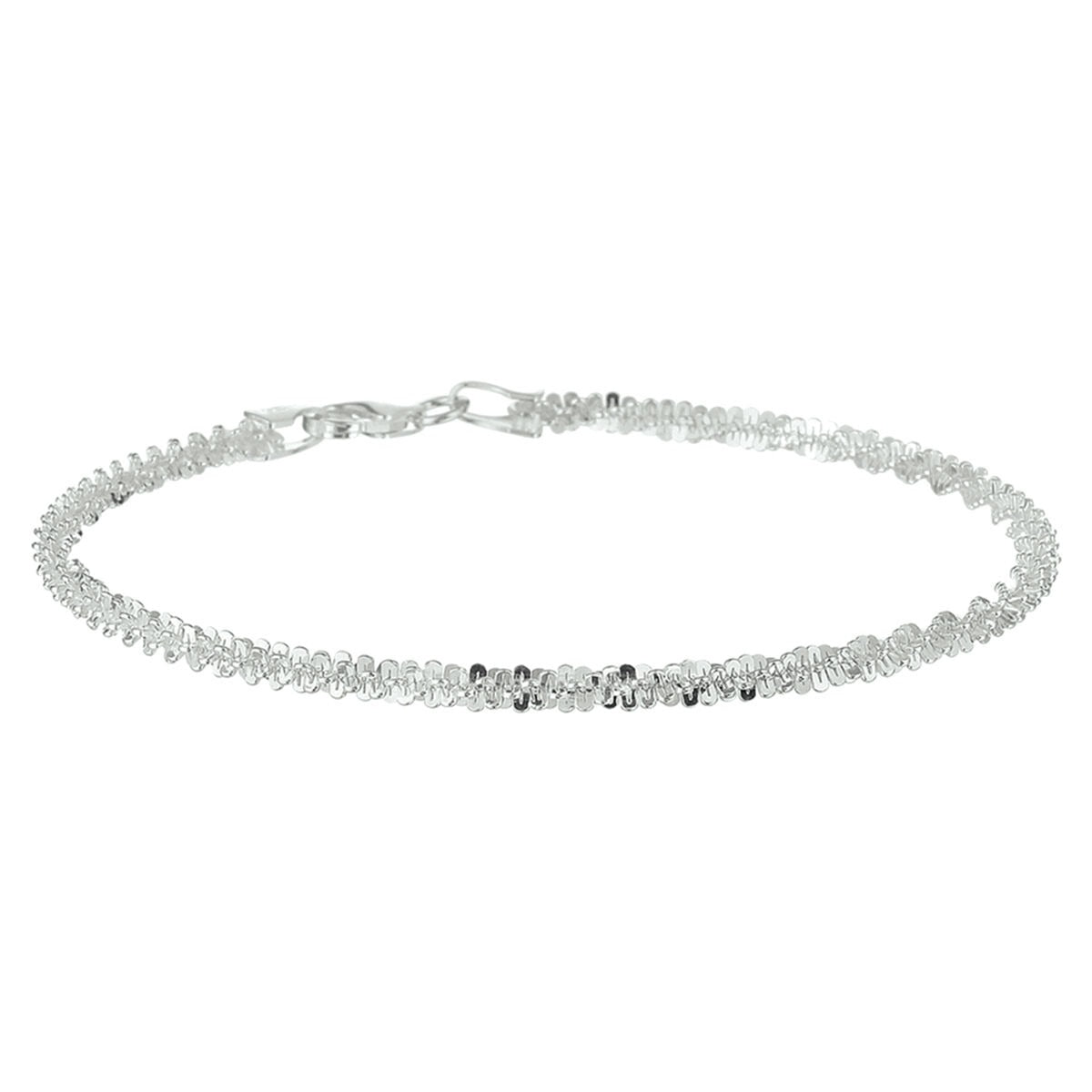 Pulsera de fantasía de plata de ley 925 para dama con diseño delicado y brillante.