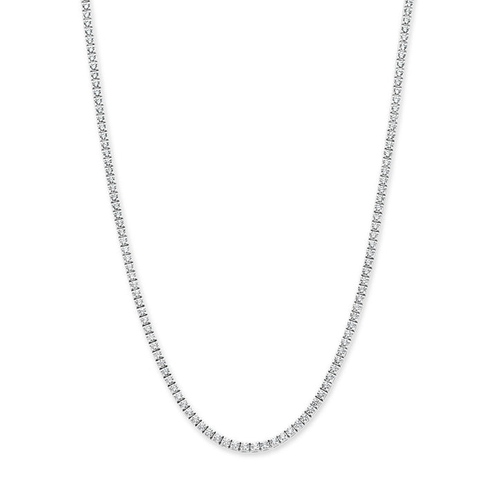 14k witgouden tenniscollier met lab grown diamanten – 5.00ct