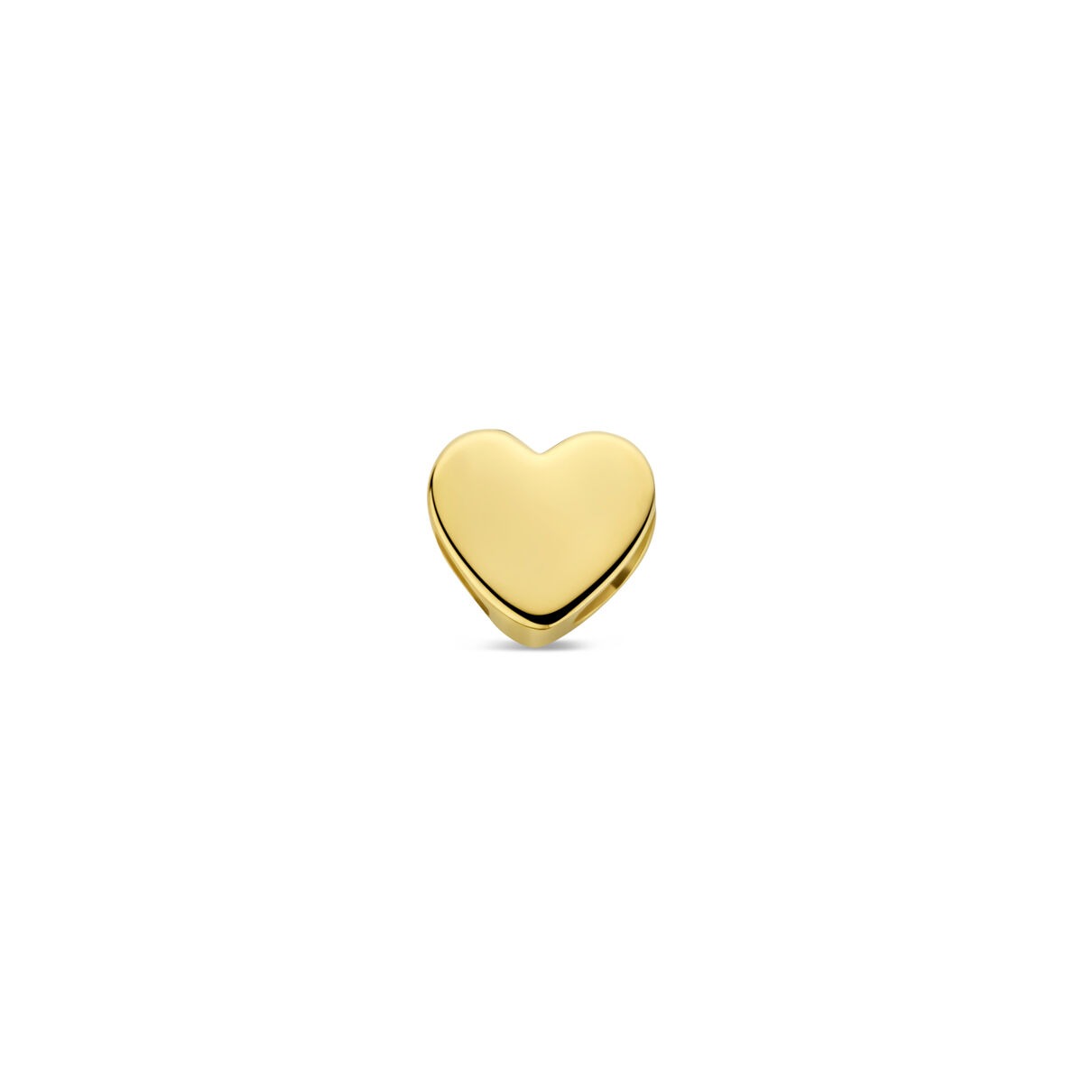 Colgante en forma de corazón de oro amarillo de 9 quilates.