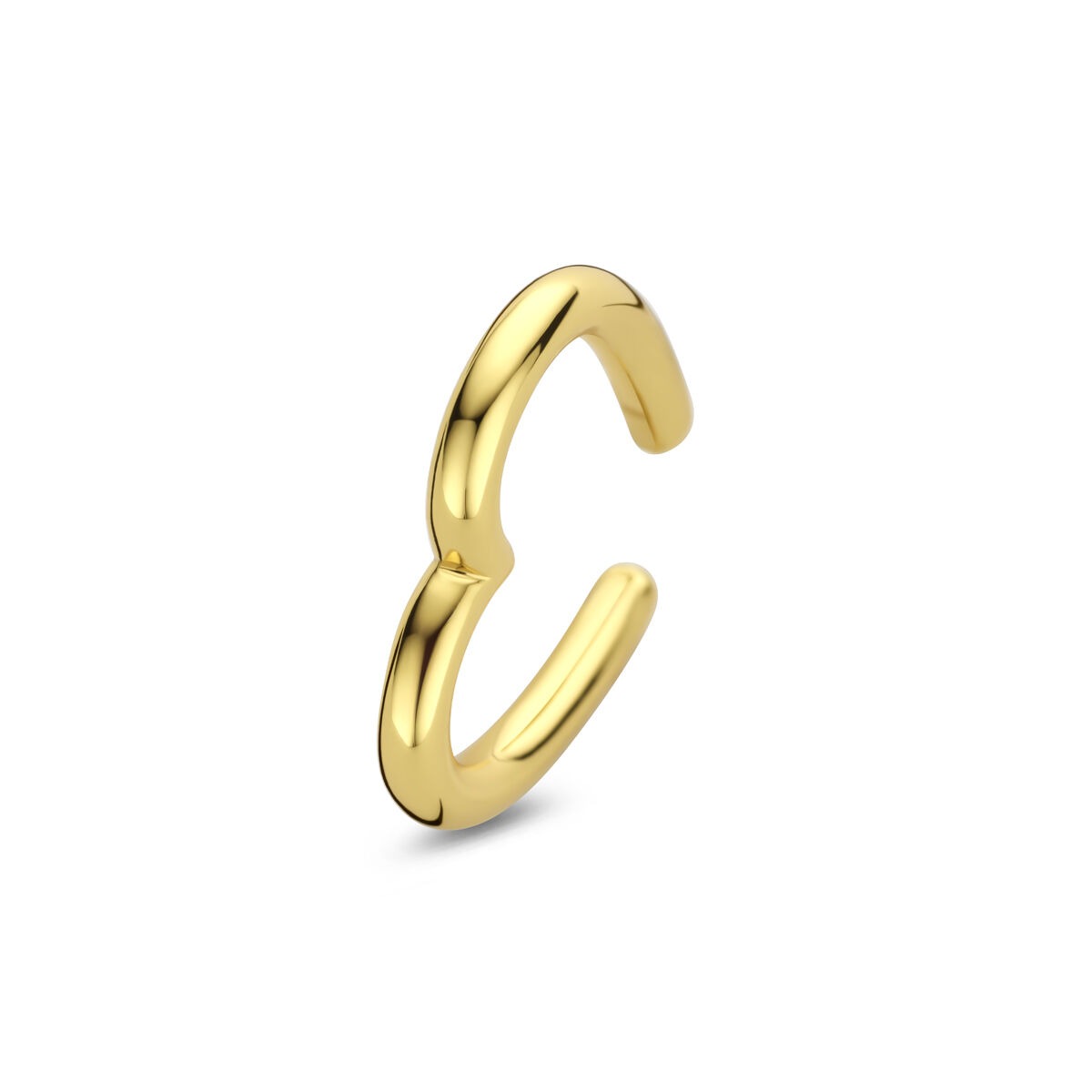 Ear cuff chapado en oro en forma de corazón