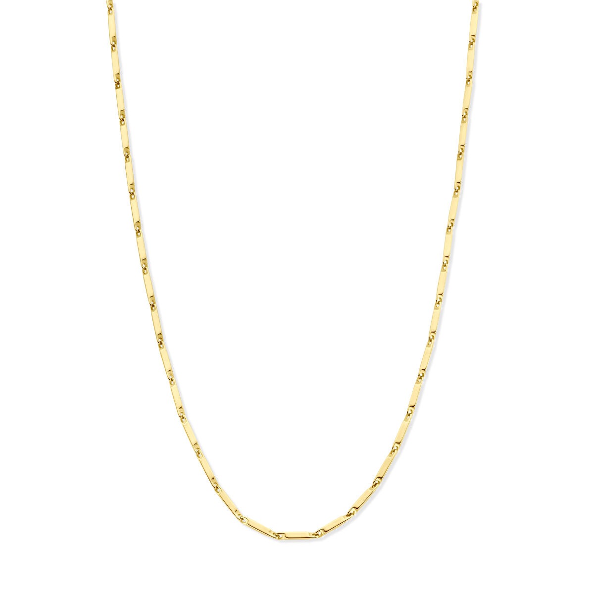 Collar de acero dorado de 2.5 mm con extensión de 55 a 60 cm.