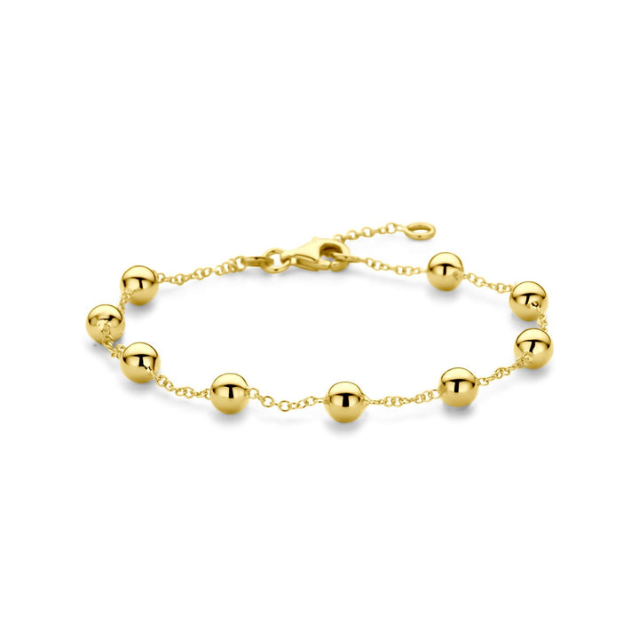 14k Geelgouden bolletjes armband dames
