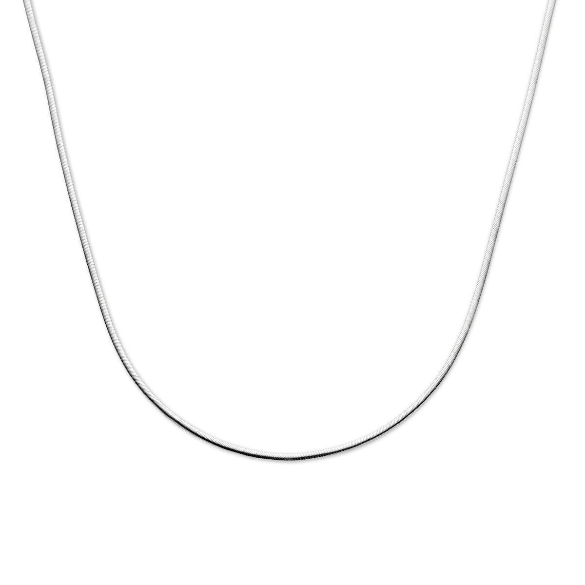 Cadena gourmette de plata rodiada de 925, con un grosor de 2.2 mm.