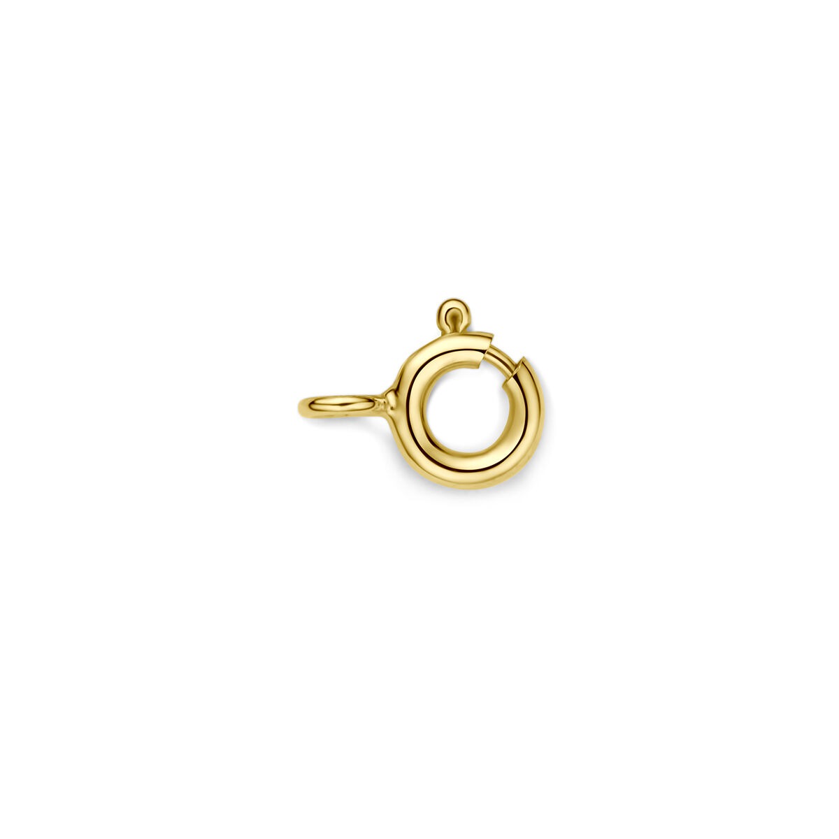 Anillo de ve ring en oro amarillo de 9 quilates, con un ancho de 6 mm.