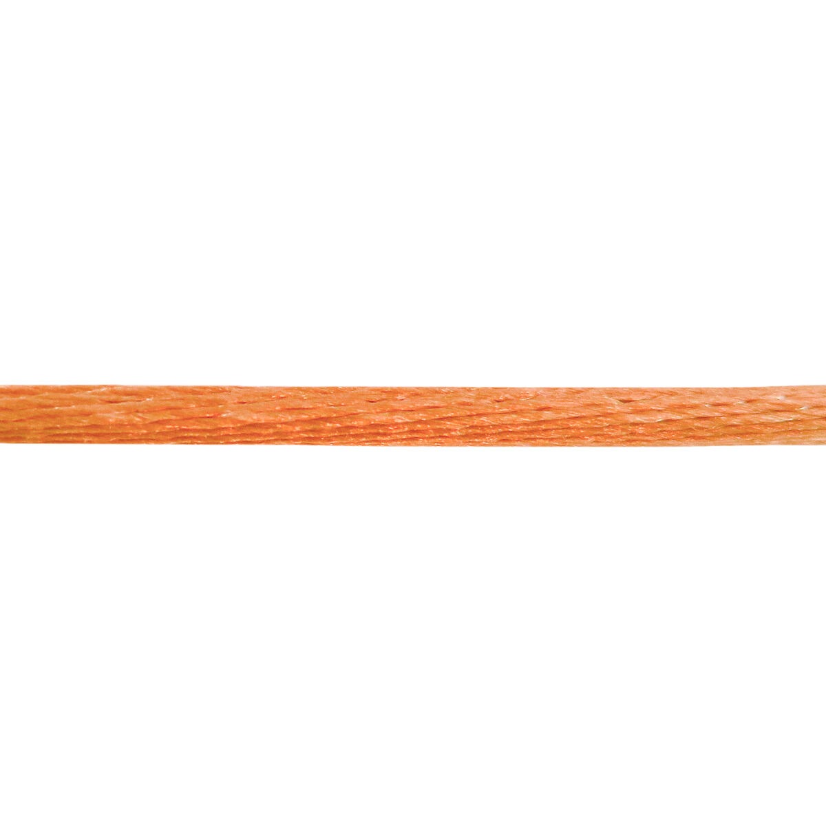 Pulsera de satén naranja con cordón liso.