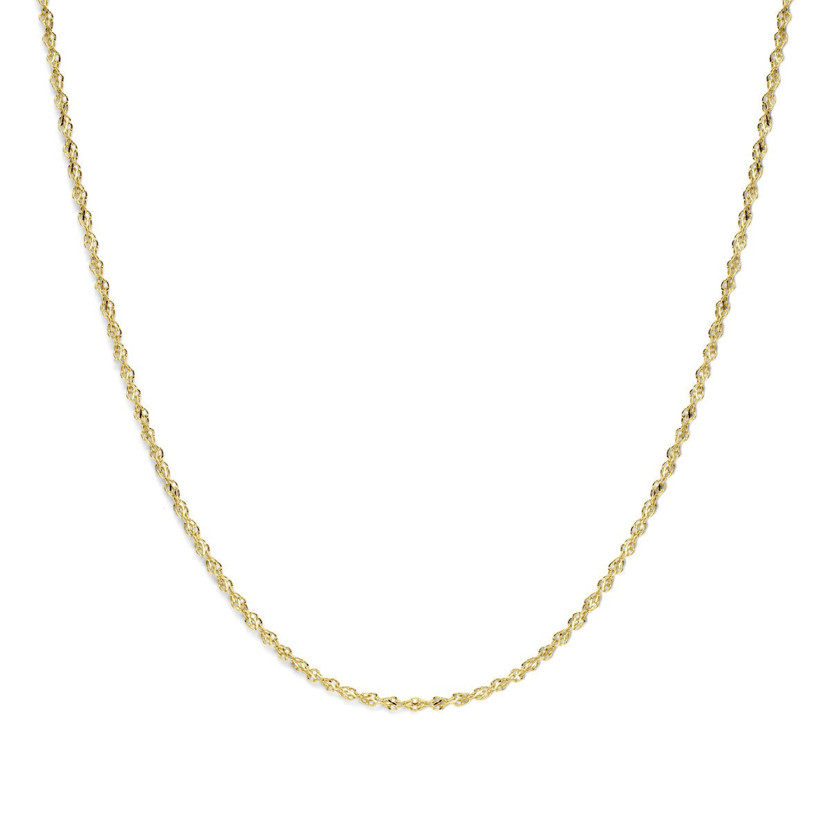 cadena de oro con núcleo de plata – 14k oro amarillo y plata 925