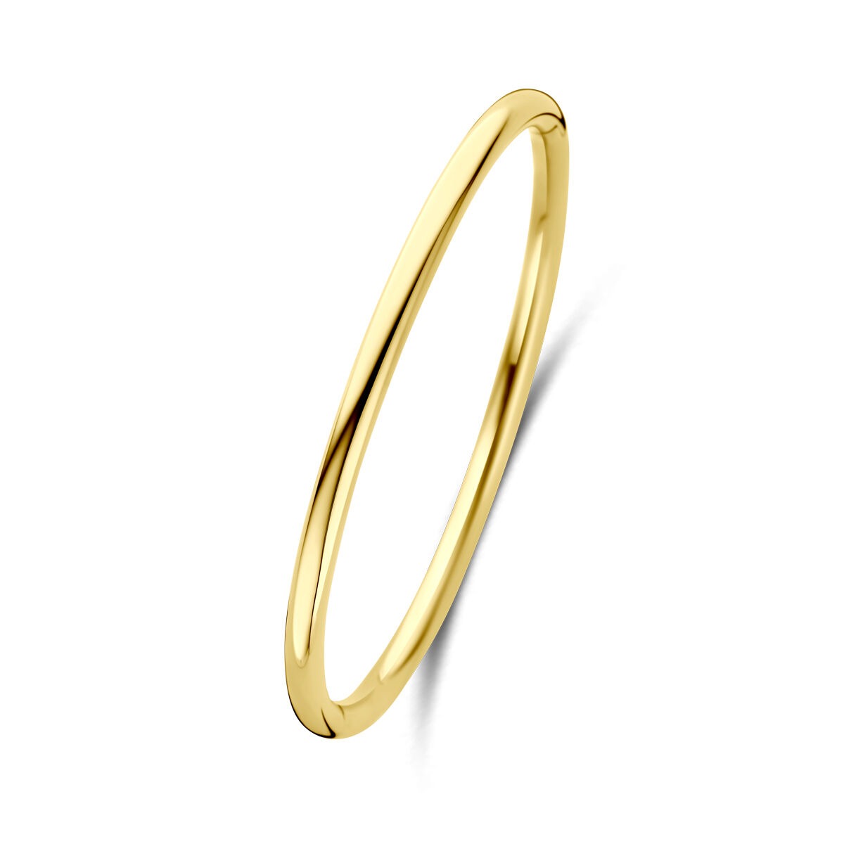 Brazalete de mujer de acero amarillo con bisagra 4,0 mm 60 mm
