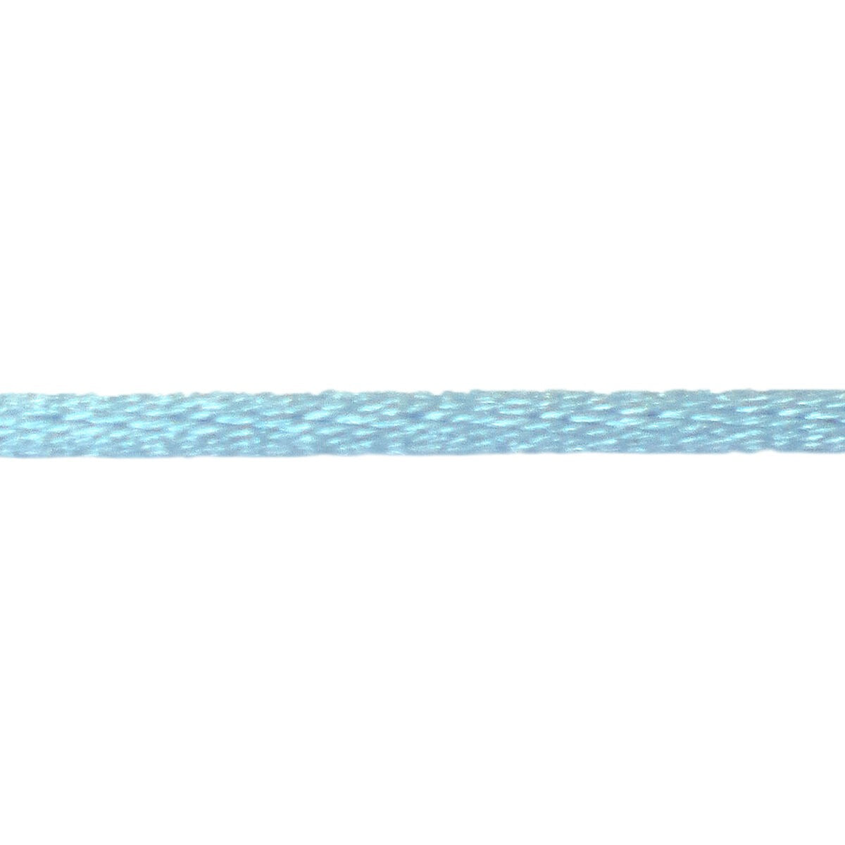 Cordón satinado azul de 38 cm, ideal para pulseras de nudos.