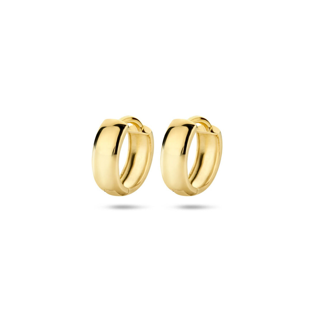 9k Geelgouden Klapoorringen 12 x 3.2 mm