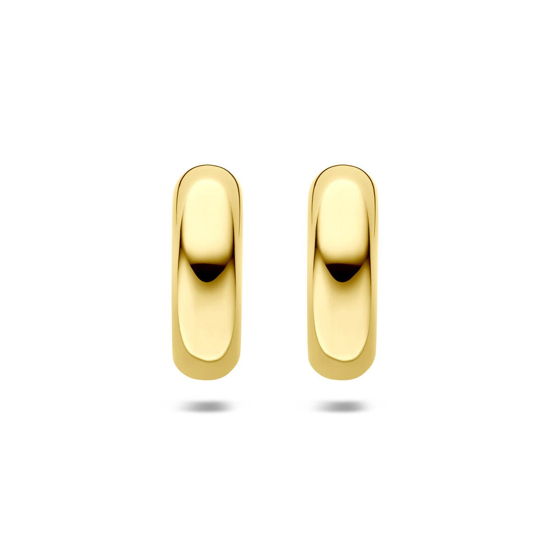 Stalen Oorringen Geel PVD – 31x10mm