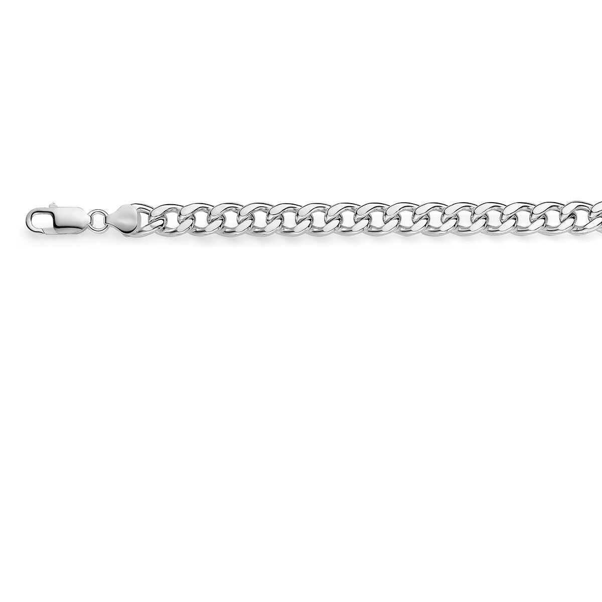 Cadena gourmet de plata de 925, 8,3 mm de grosor, para hombre.