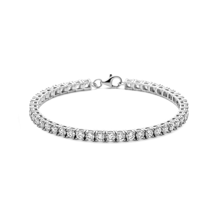 Zilveren tennisarmband met zirkonia – gerhodineerd 925 zilver