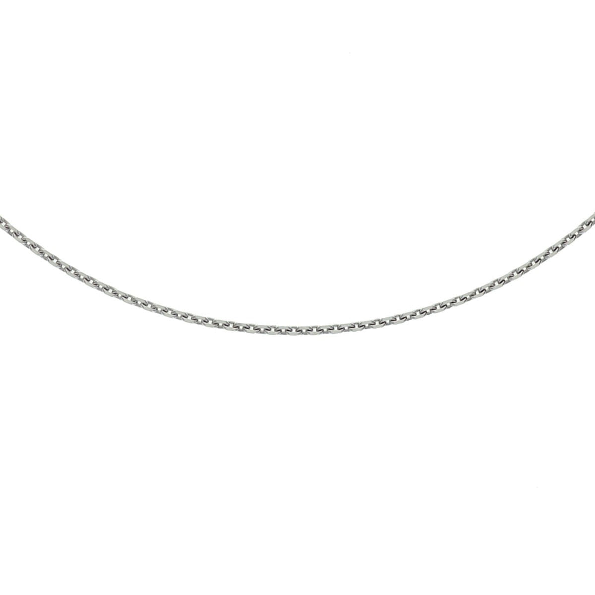Collar de ancla en plata de ley 925, acabado en rodio, con cadena delicada y brillante.