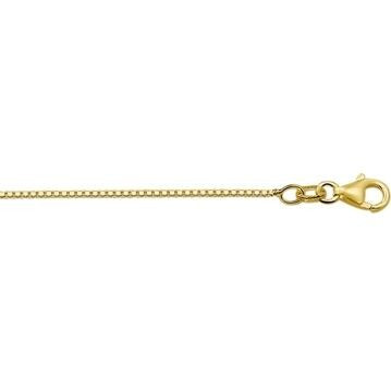 Collar de oro de 18k con eslabones venecianos de 1,1 mm y cierre de langosta.