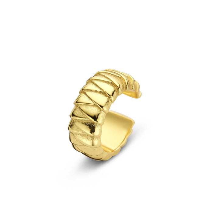 Verguld zilveren ear cuff – verfijnd statement zonder piercing
