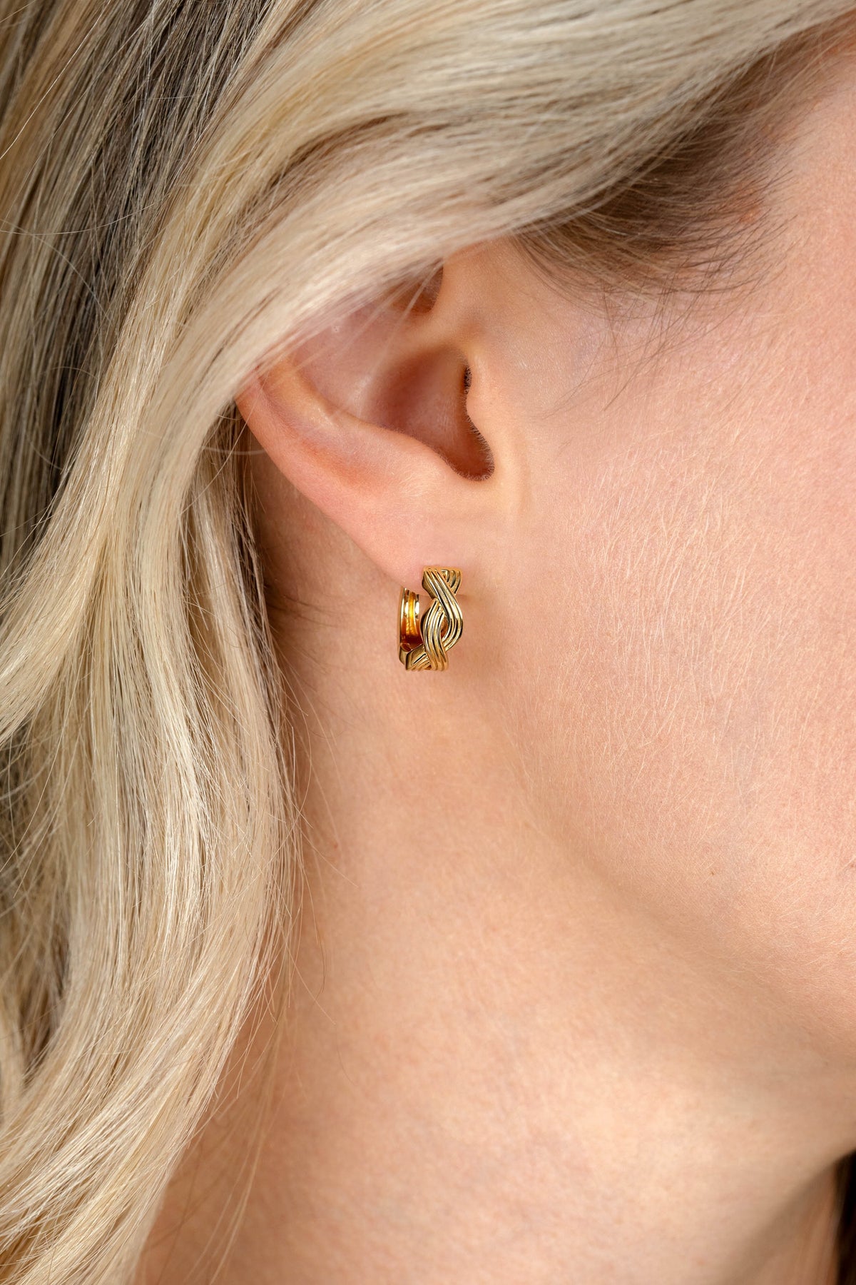 Zinzi Pendientes Plata chapado en oro ZIO2684