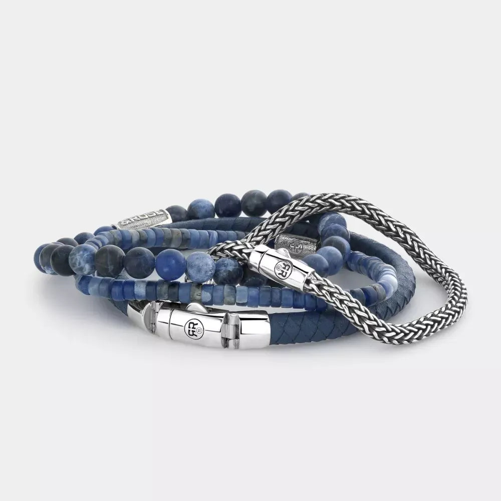 Matt Midnight - 6mm - Pulsera de hombre de cuentas