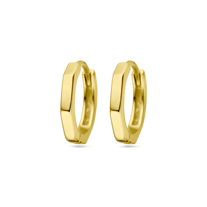 Verguld Zilveren Klapoorringen – 12x2 mm