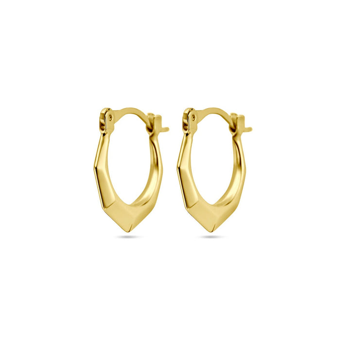 14k geelgouden lapide oorringen