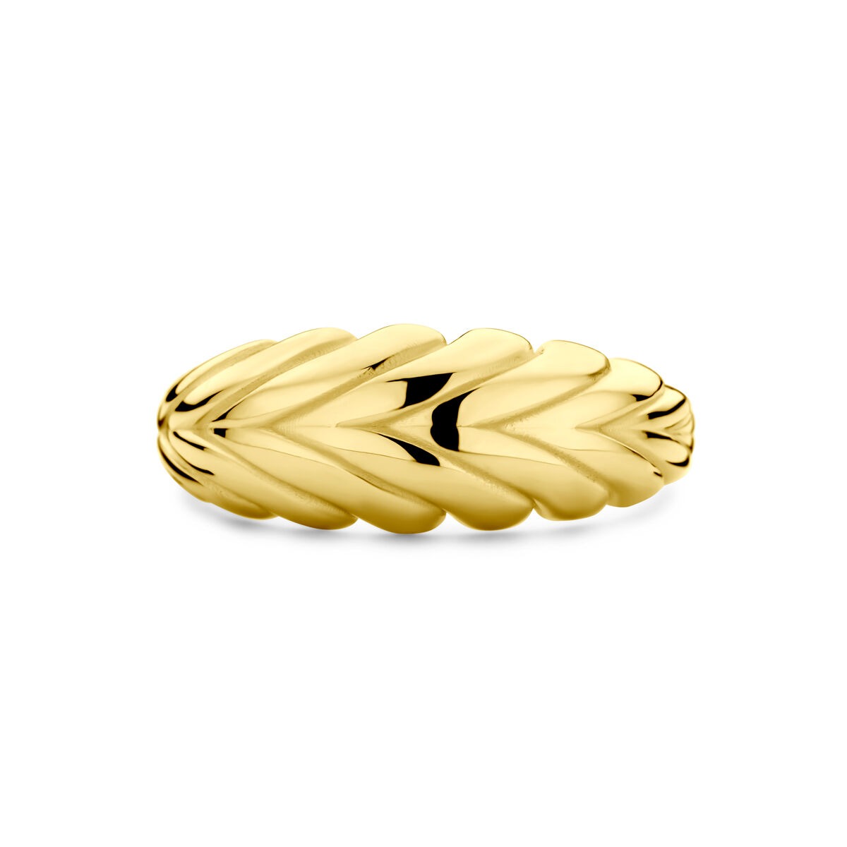 Anillo de oro amarillo de 14K – Elegancia Atemporal para de mujer