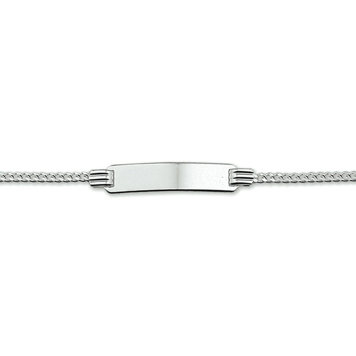pulsera gourmet 11 - 13 cm plata rodiada