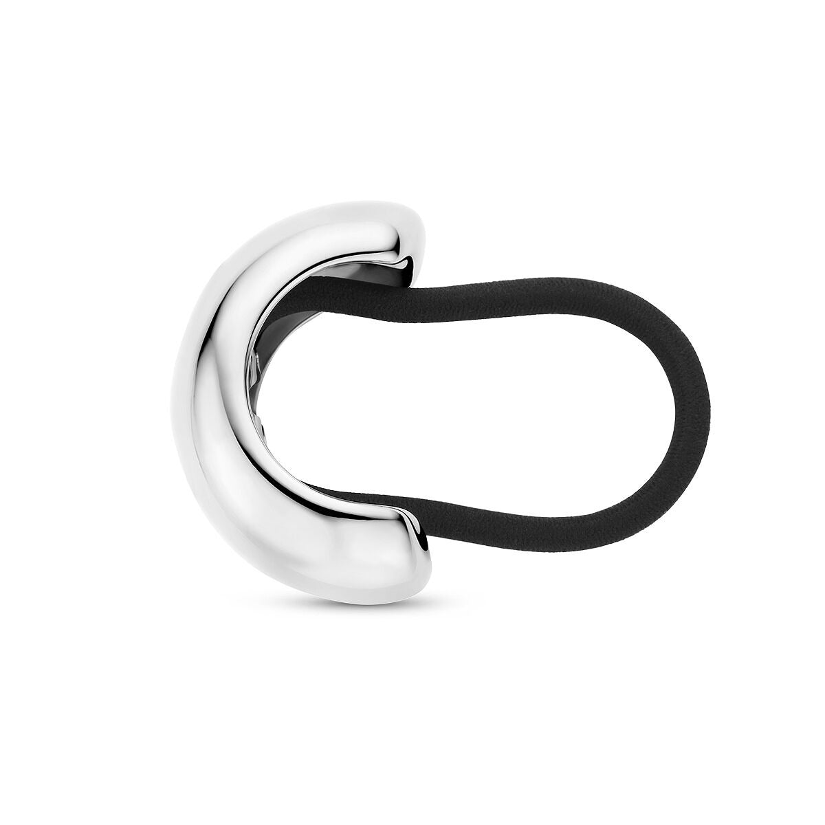 Brazalete de pelo de acero – diseño plateado ajustado