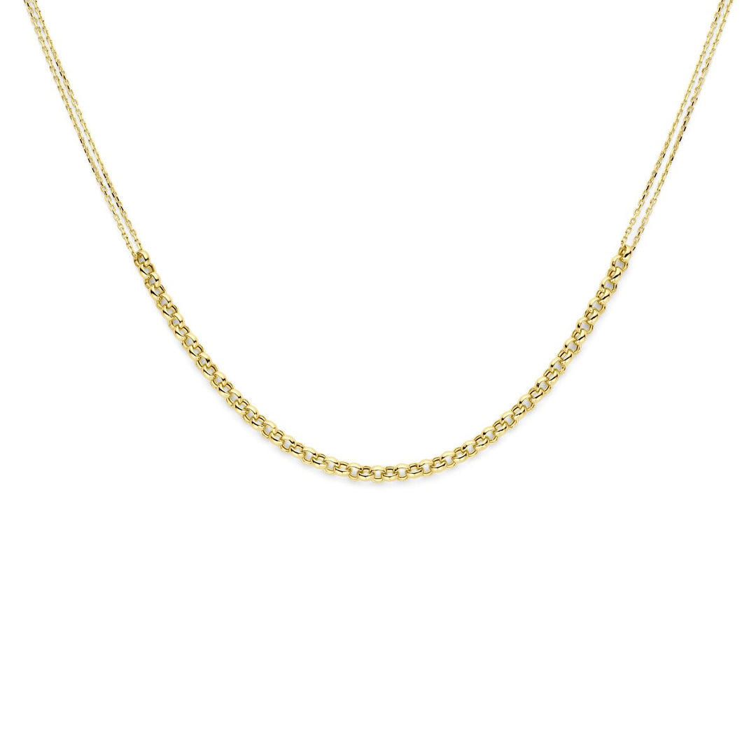 14k Geelgouden Collier – Verstelbaar tot 44cm