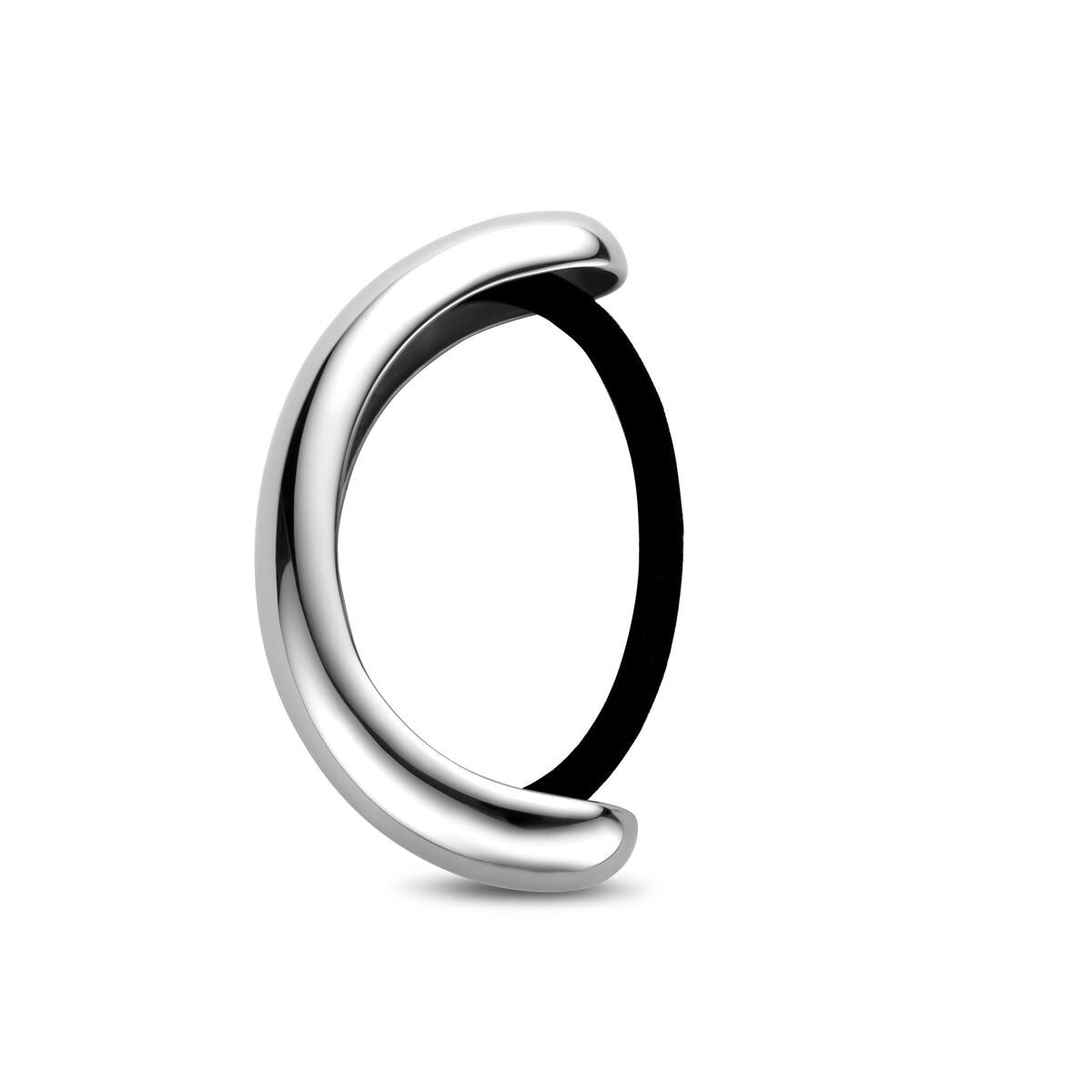 Brazalete de pelo de acero color plata – 19x76 mm