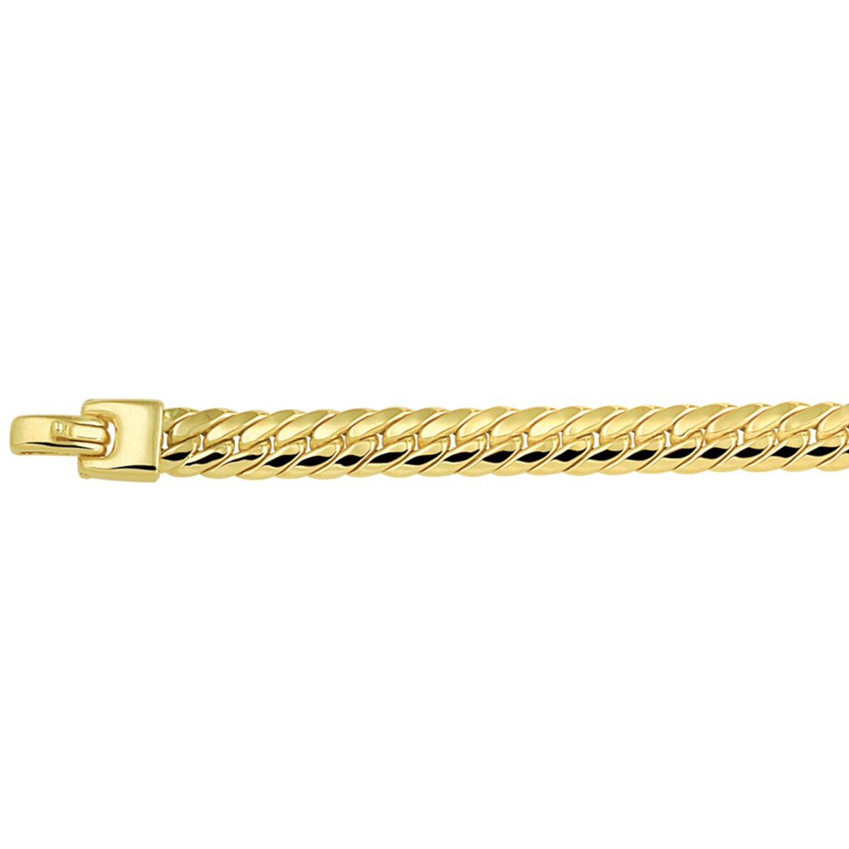 Pulsera de mujer 14k oro amarillo 6.5mm