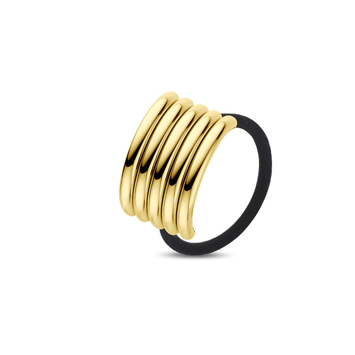 Stalen hair cuff goudkleurig – met duurzame ion plating