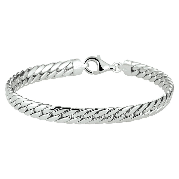 Zilveren gourmette armband – gerhodineerd 925