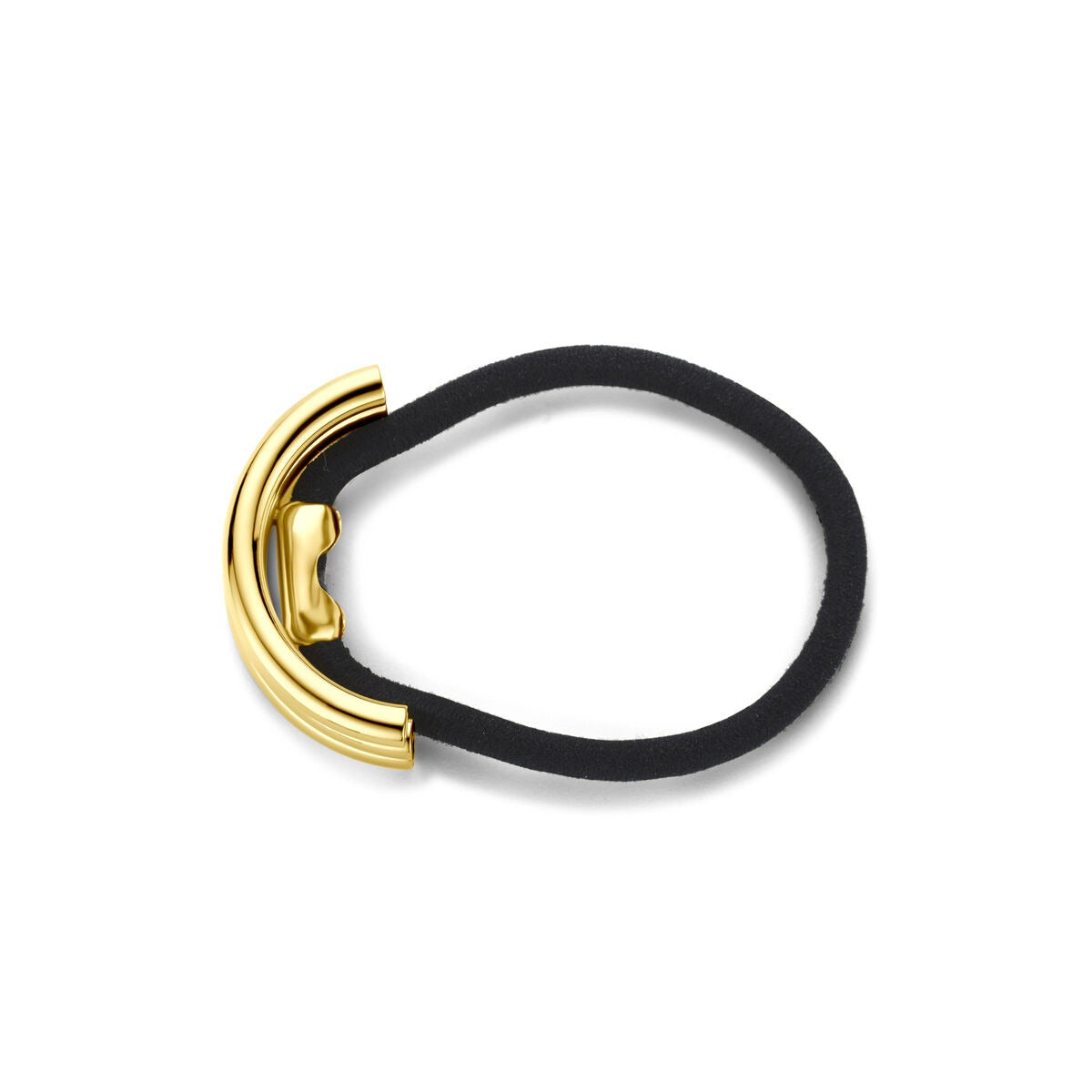 Brazalete de pelo de acero chapado en oro – con ion plating, 12x34 mm
