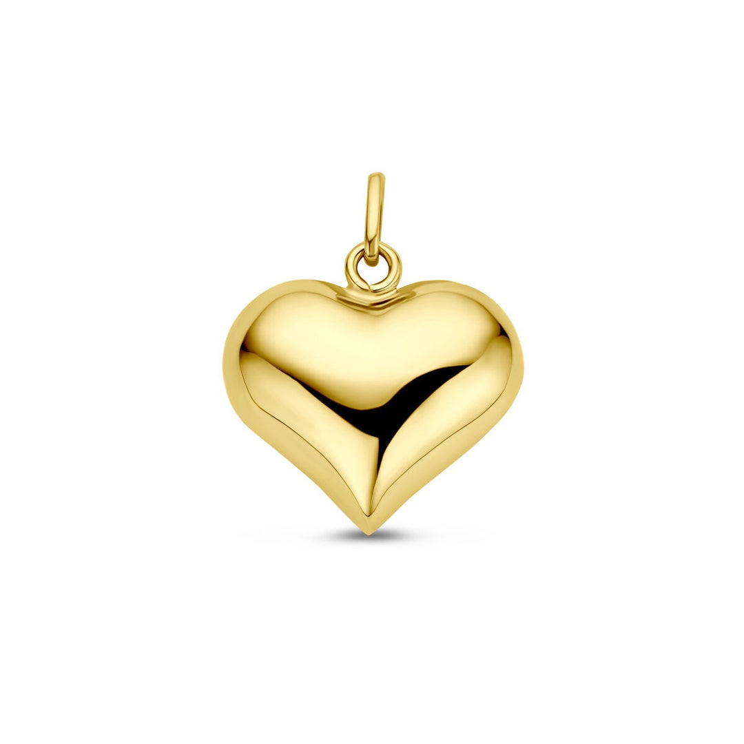 14k Geelgouden Hanger met Hart – 19.5mm Hoog