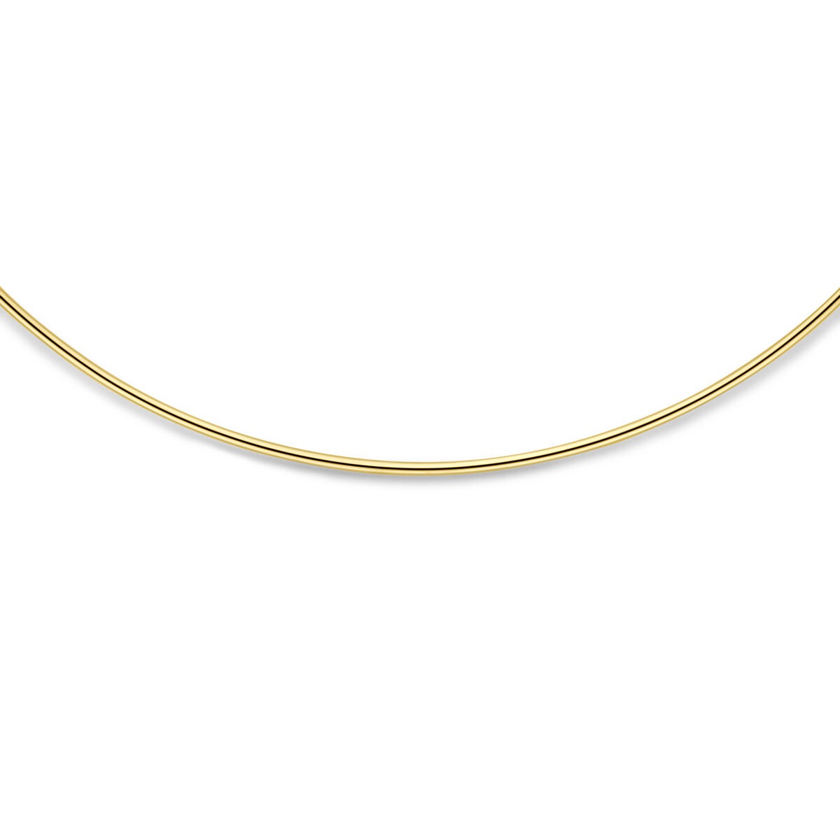Collar de oro sin colgante 14k con cierre de langosta 1,5 mm 40 cm