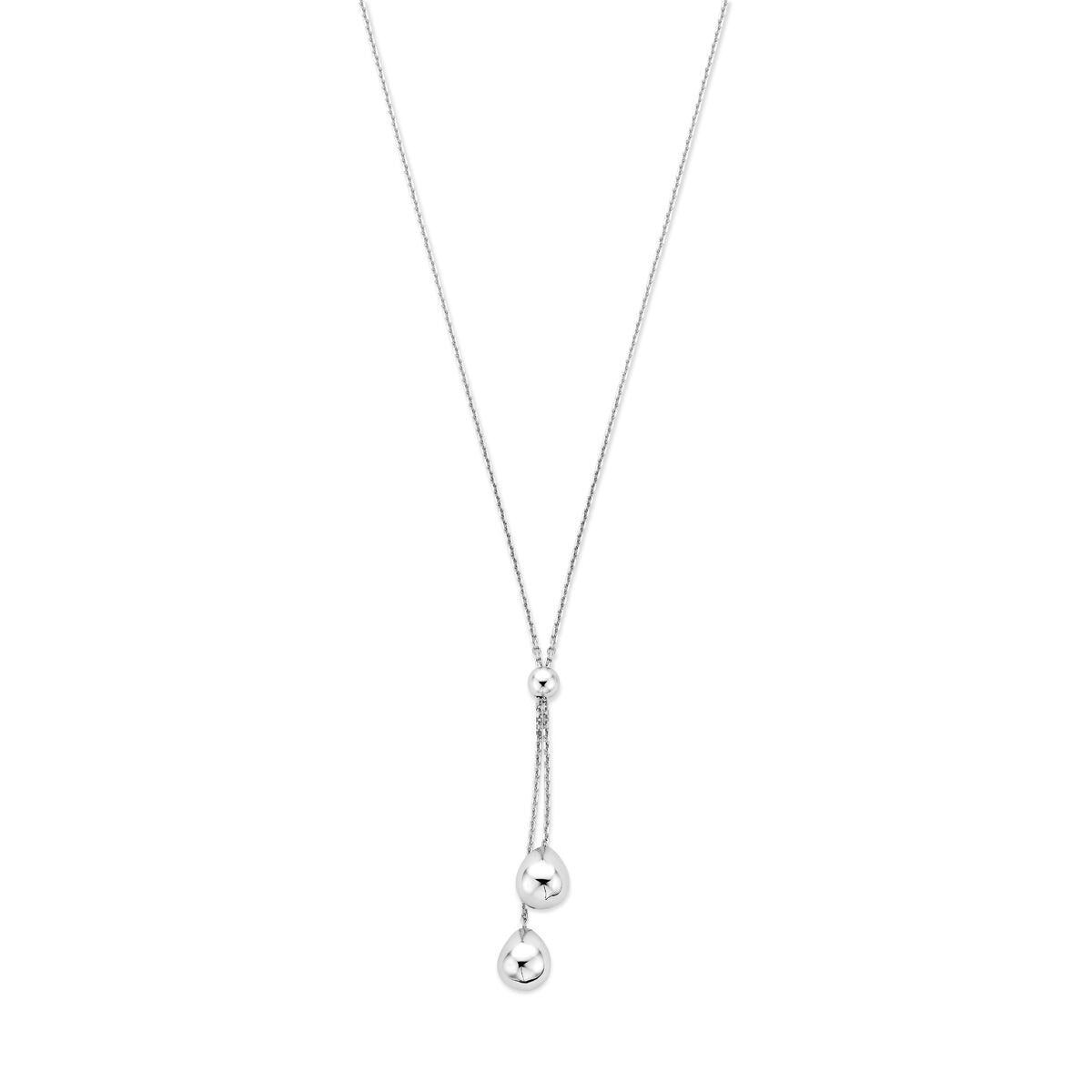Cadena y de plata 925 con bolitas, con un diseño delicado y moderno.