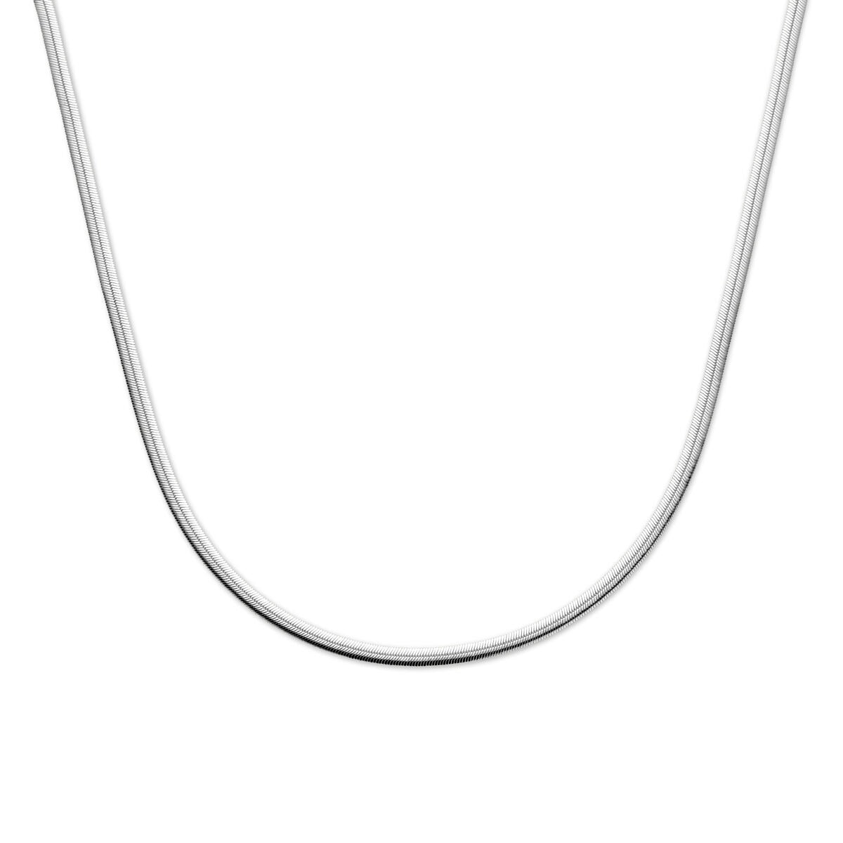 cadena gourmette de 4 mm en plata para dama.