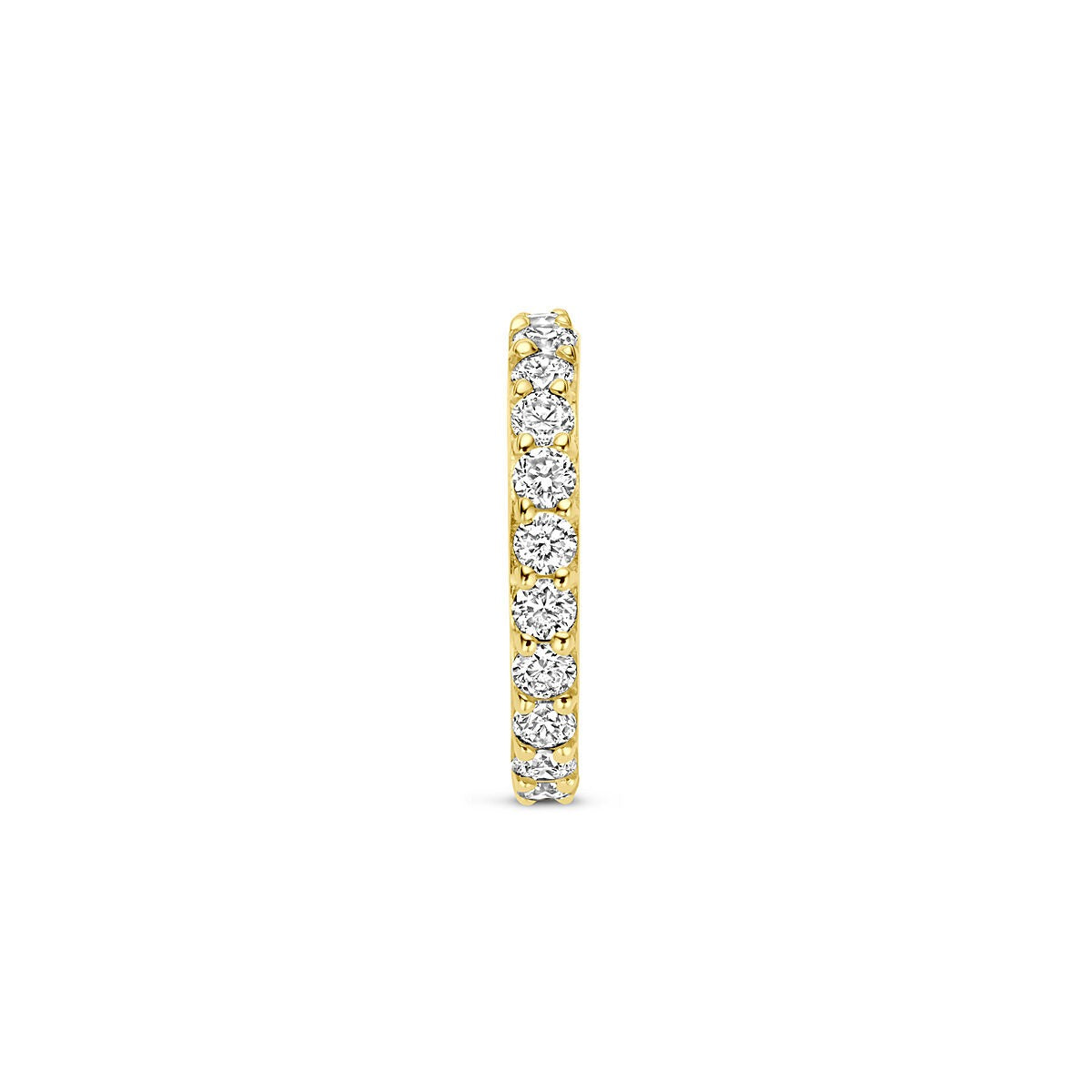 colgante de oro amarillo 14k con diamante cultivado en laboratorio 0.21ct h si 10,5 mm