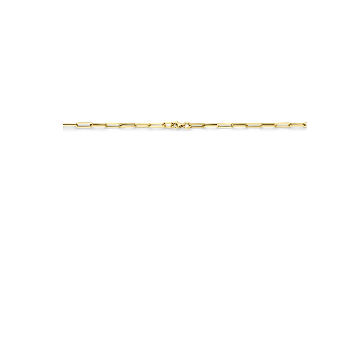 collar chapado en oro oro amarillo paperclip – 45 cm