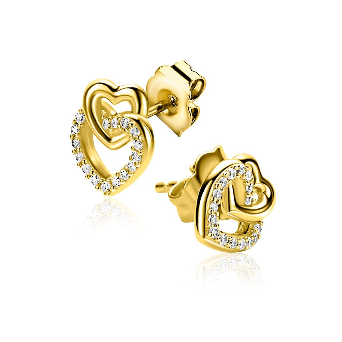 Zinzi Pendientes Plata chapado en oro ZIO2493Y