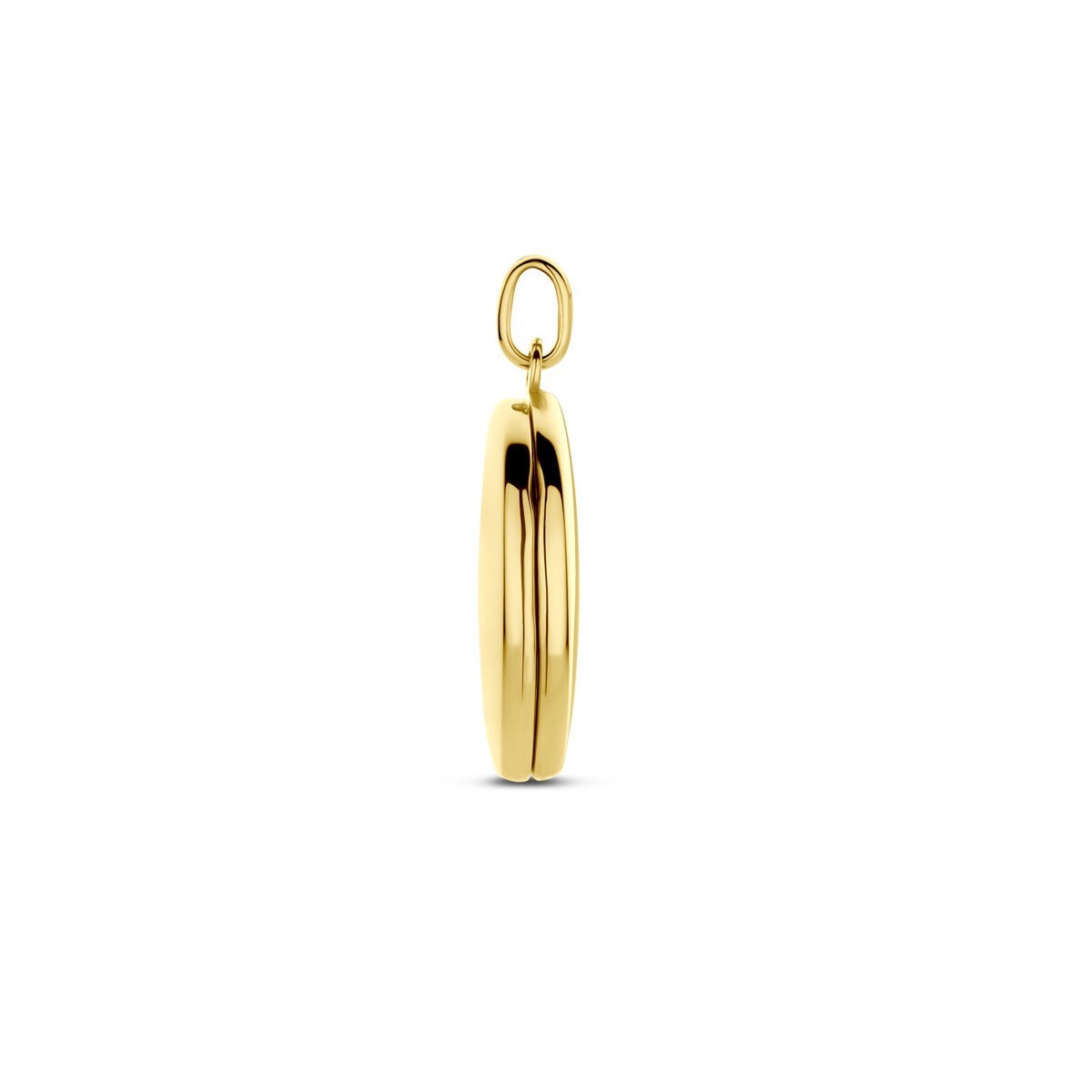 Medaillon de mujer – 14k oro amarillo, diseño ovalado