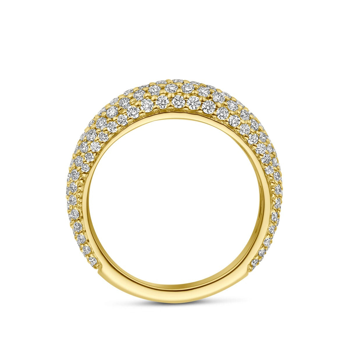 anillo de oro amarillo de 14k con diamante