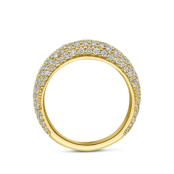 14k geelgouden ring met diamant