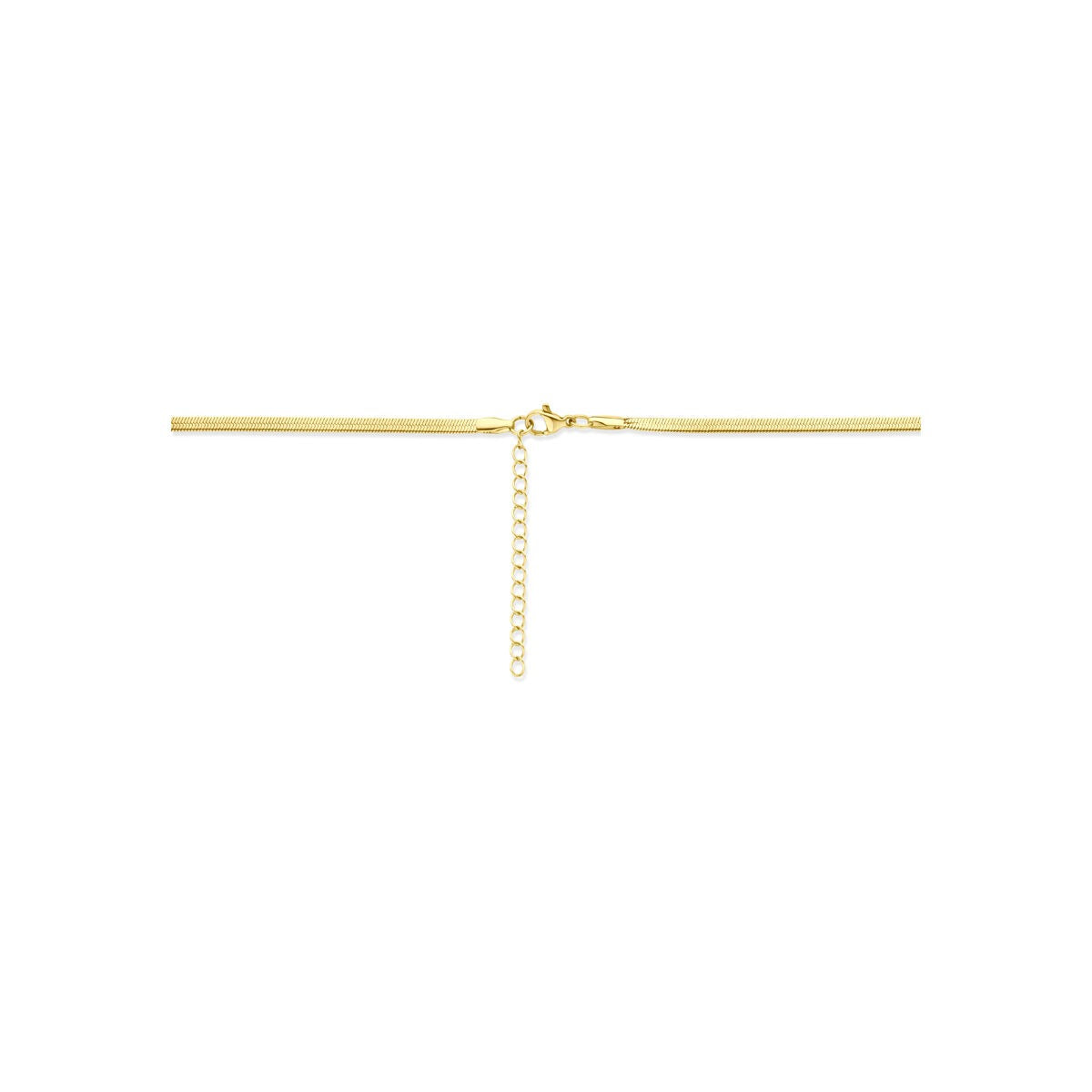 Collar omega chapado en oro 3mm – 40-45cm
