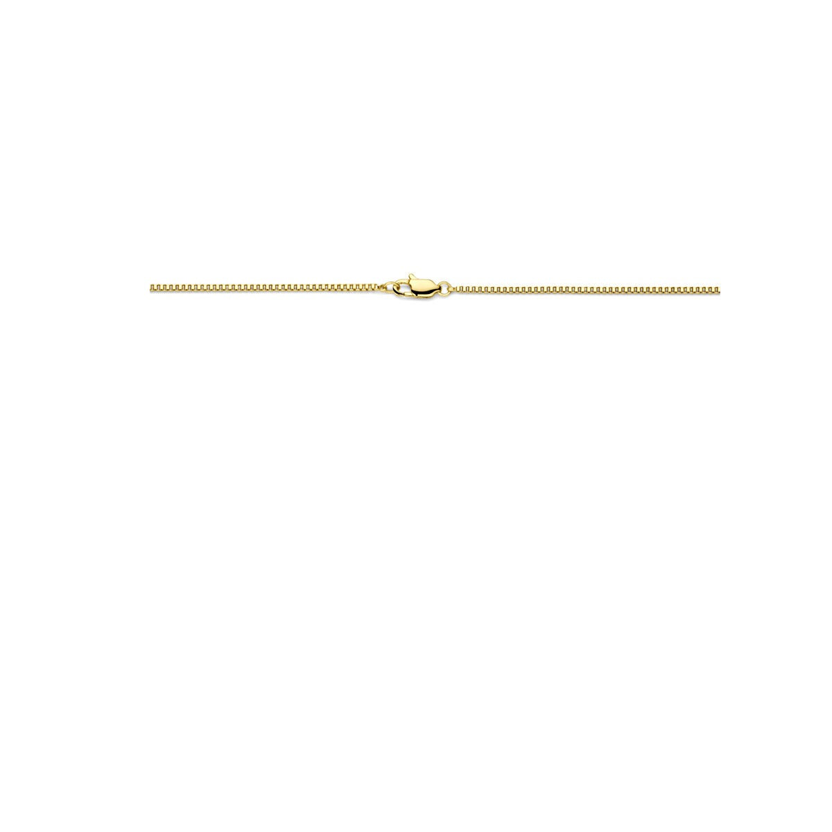 Collar de mujer veneciano amarillo 1,5 mm chapado en ion